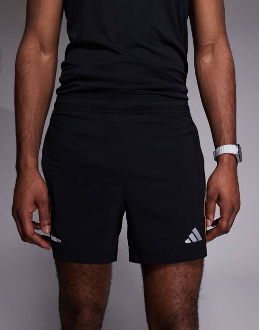 adidas Training - Climacool - Pantaloncini neri e arancioni, 5 di 5
