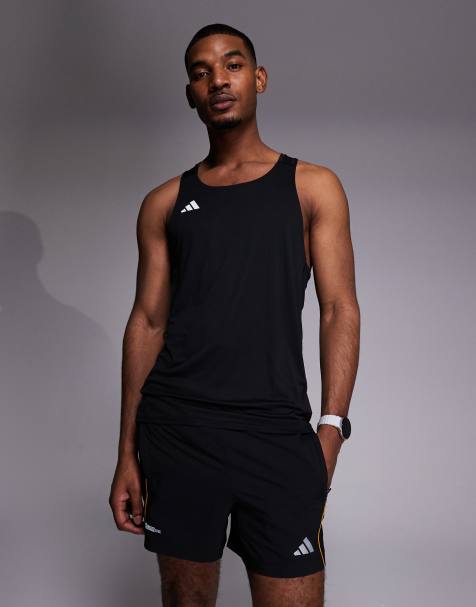 adidas - Training - Climacool - Short in zwart en oranje - view 1