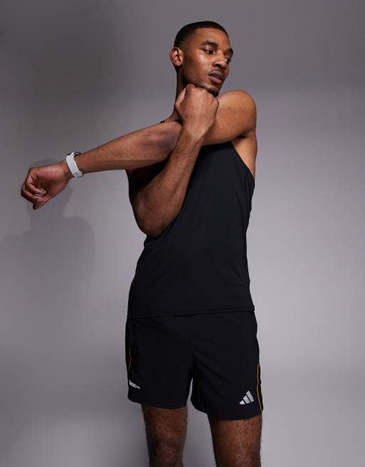 adidas Training – Climacool – Shorts in Schwarz und Orange, 2 von 5