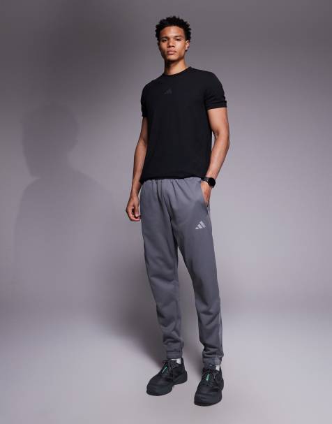 adidas Training Climawarm joggers in grey