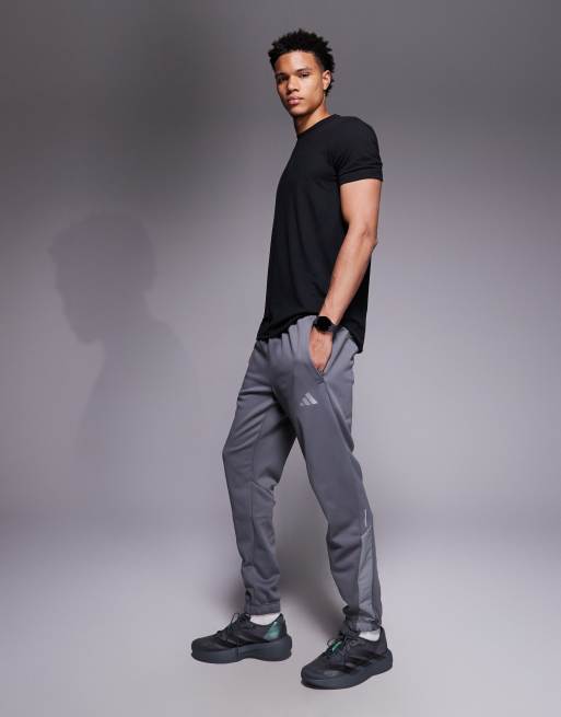 adidas Training Climawarm trackies in grey, 2 of 5