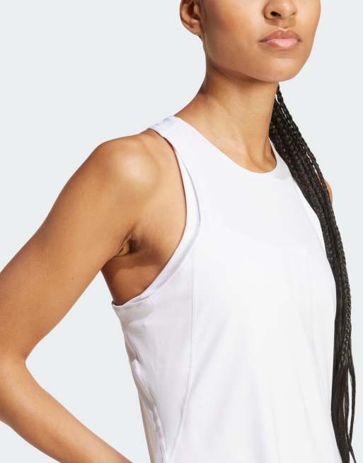 adidas Training Club tennis Climacool dress in white, 4 of 4