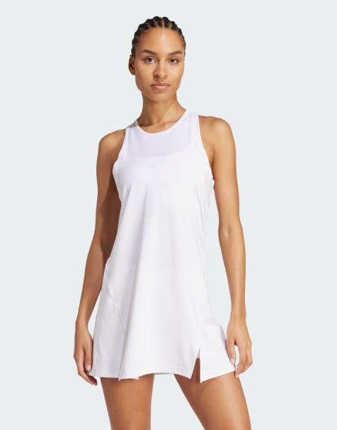 adidas Training – Club Tennis – Climacool-Kleid in Weiß - view 1