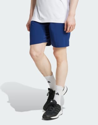 adidas Training - Club Tennis Climacool - Mørkeblå vævede shorts med stretch - view 1