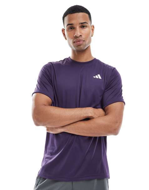 adidas Training Club tennis climacool tee in aurora plum 