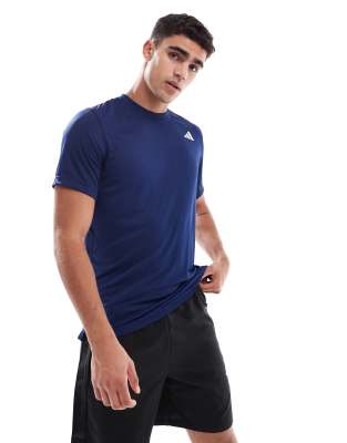 adidas Training Club tennis climacool tee in dark blue - view 1