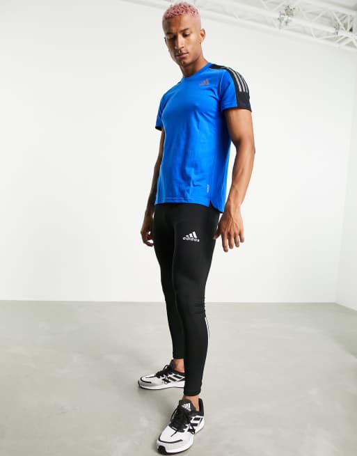 adidas Training Cold Rdy Enge Trainingshose in Schwarz mit drei Streifen ASOS