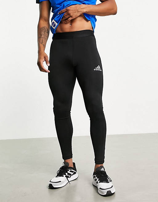  adidas Training Cold Rdy tights with three stripes in black 