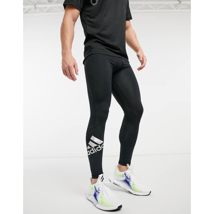 Adidas men's hot sale compression tights