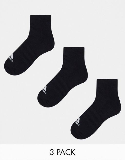 adidas - Training - Confezione da 3 paia di calzini neri