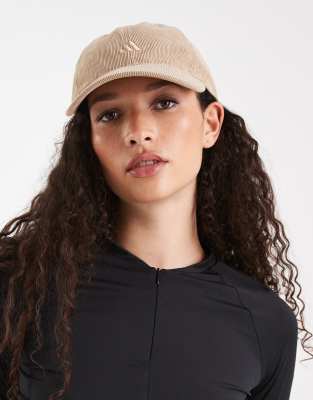 adidas performance adidas Training corduroy baseball cap in sand-White