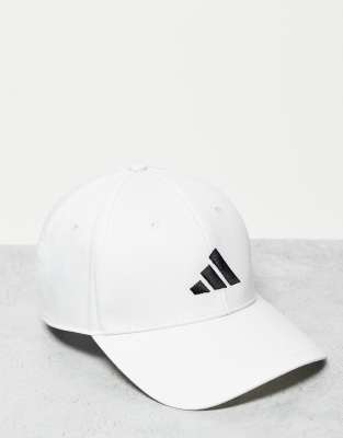 adidas Training cotton baseball cap in white - view 1
