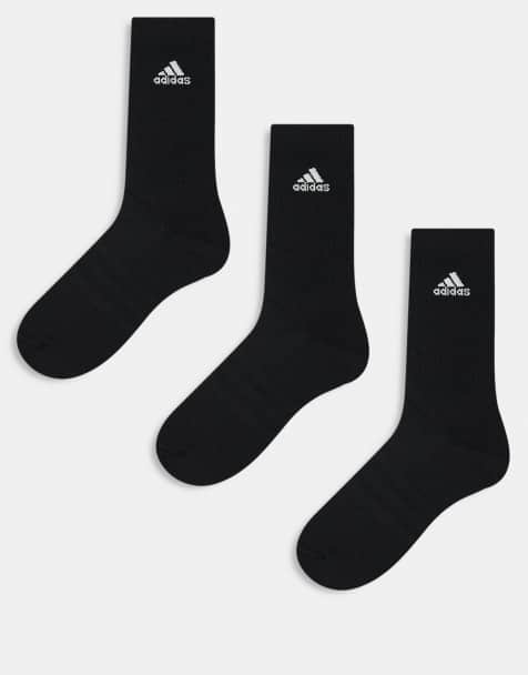 adidas Training crew socks in black 3 pack - view 1