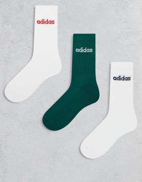 adidas Training crew socks in green white red 3 pack - view 1
