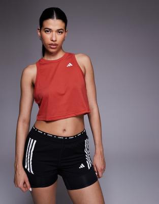 adidas Training - Cropped-Tanktop in Amber-Rot