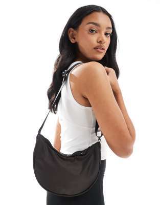 adidas performance adidas Training cross body nylon bag in dark grey