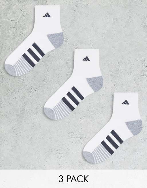 adidas Cushioned 3.0 Men's Quarter Ankle Socks - 3 Pack - Free