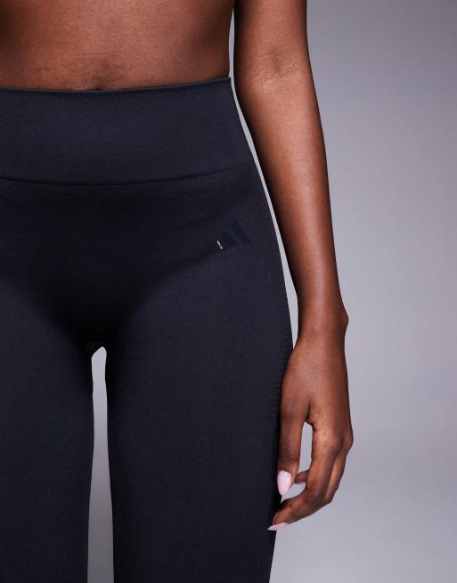 adidas Training – Czarne dzianinowe legginsy o pełnej długości, 4 z 5