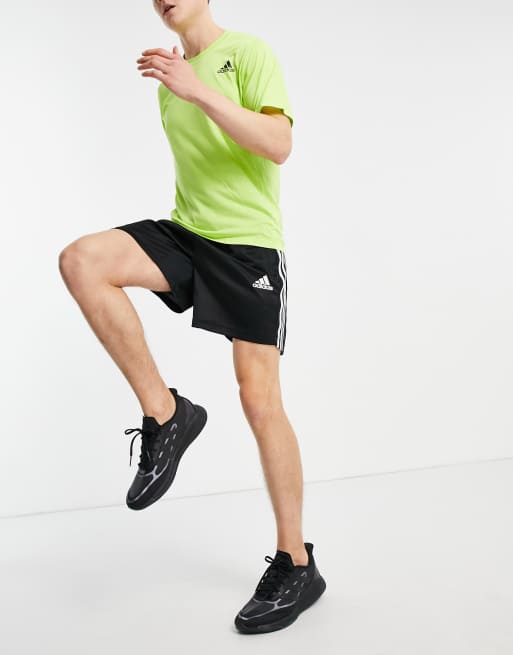 adidas Training – Czarne szorty z 3 paskami
