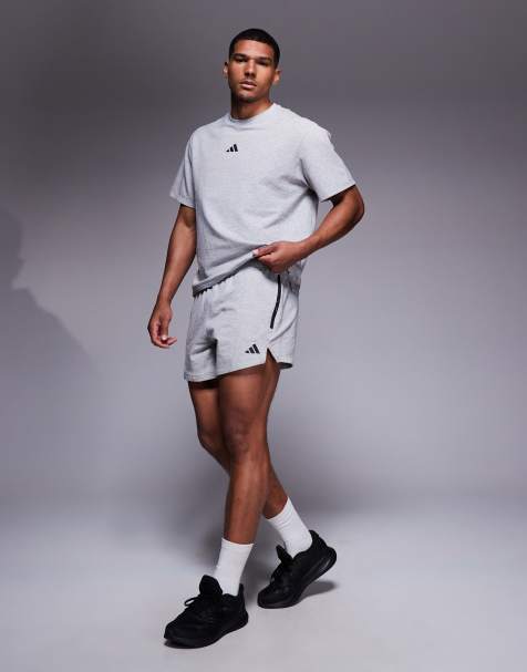 adidas Training D4T 5" shorts in grey heather - view 1