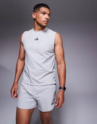adidas Training – D4T – Ärmelloses Shirt in Heidegrau - view 1