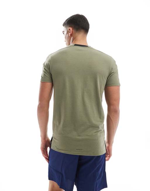 adidas Training – D4T – Oliwkowy T-shirt, 3 z 4
