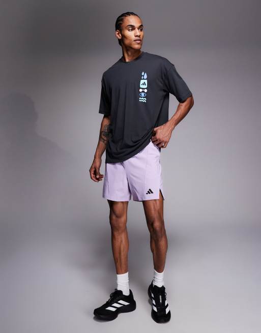 adidas Training D4T shorts i pudderblomme, 2 af 5