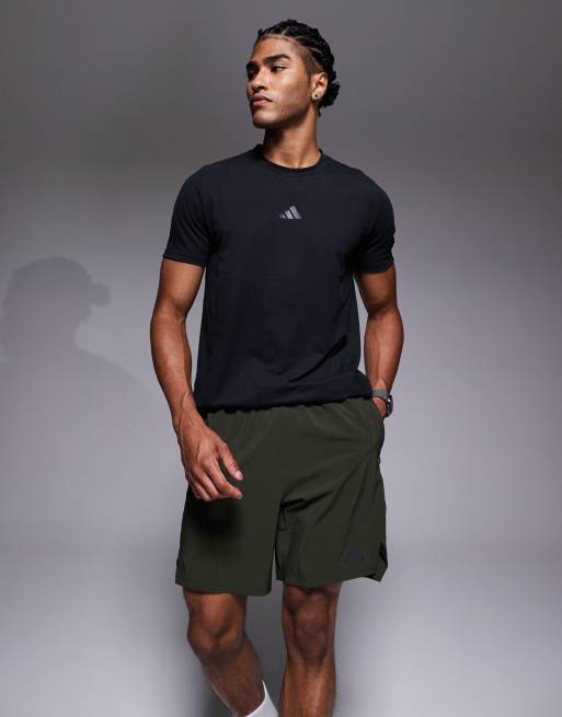 adidas Training D4T shorts in dark khaki, 2 of 5