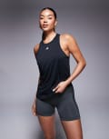 [adidas performance] adidas Training D4T singlet top in black XS black