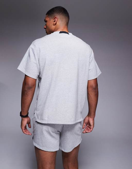 adidas Training - D4T - T-shirt color grigio mélange, 4 di 4