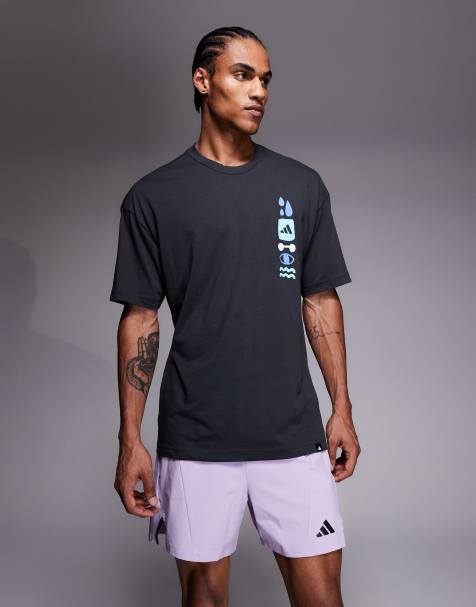 adidas Training - D4T - T-shirt color prugna polvere - view 1