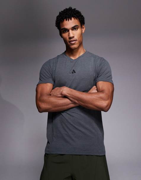 adidas Training D4T t-shirt in dark grey - view 1