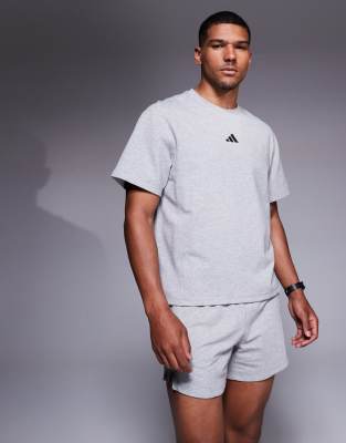 adidas Training D4T t-shirt in grey heather - view 1