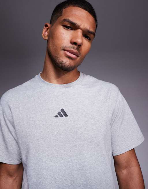 adidas Training D4T t-shirt in grey heather, 3 of 4