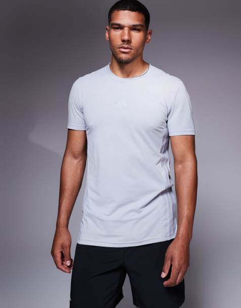 adidas Training D4T t-shirt in grey - view 1