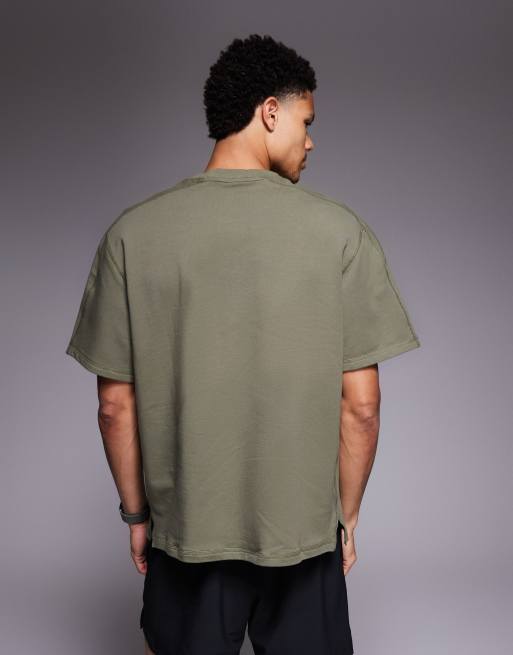 adidas Training - D4T - T-shirt in olijfgroen, 3 van 5