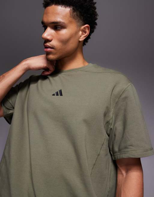 adidas Training - D4T - T-shirt in olijfgroen, 5 van 5