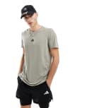 [adidas performance] adidas Training D4T t-shirt in silver grey S grey