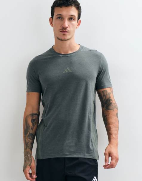adidas Training D4T t-shirt with 3 stripes in navy - view 1