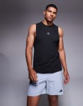 [adidas performance] adidas Training D4T tank top in black L black