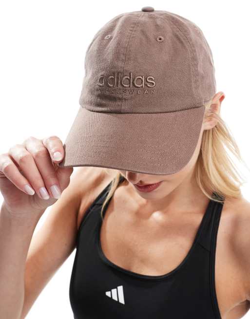 adidas Training dad cap in light brown