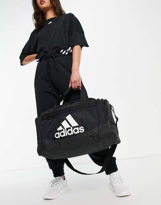 adidas Training Defender IV small duffle bag in black