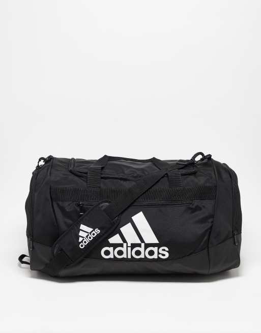 grens benzine Gelukkig is dat adidas Training defender medium duffle bag in black | ASOS