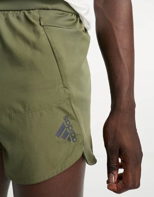 adidas Training - Design 4 Training - Shorts i kakigrøn, 4 af 4