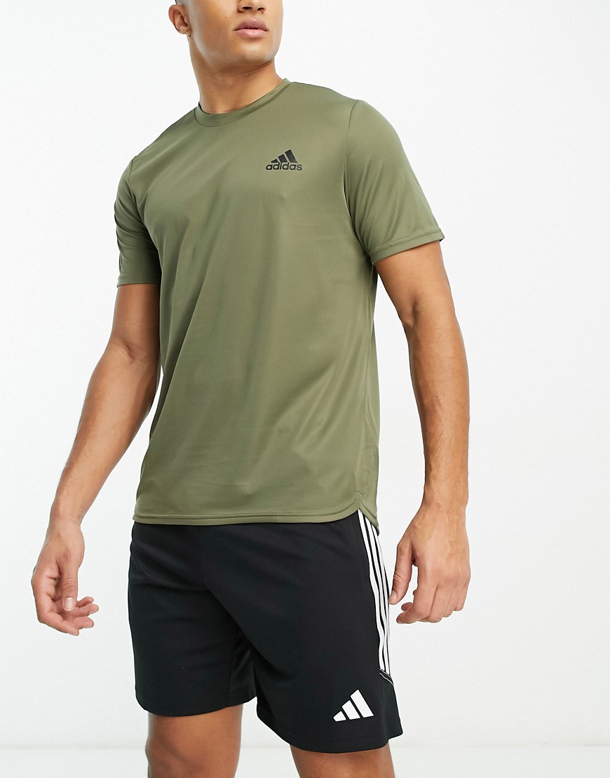 adidas Training Design for Movement t-shirt in olive-Green