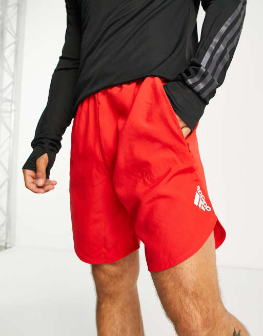 adidas Training Design for Training Pantaloncini rossi ASOS