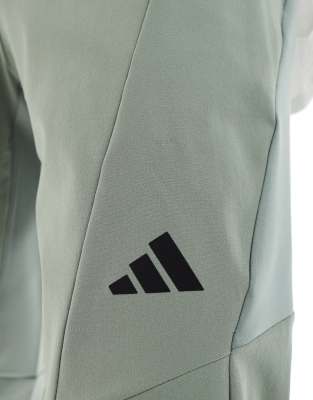 adidas Training Designed for training hybrid pants in silver green