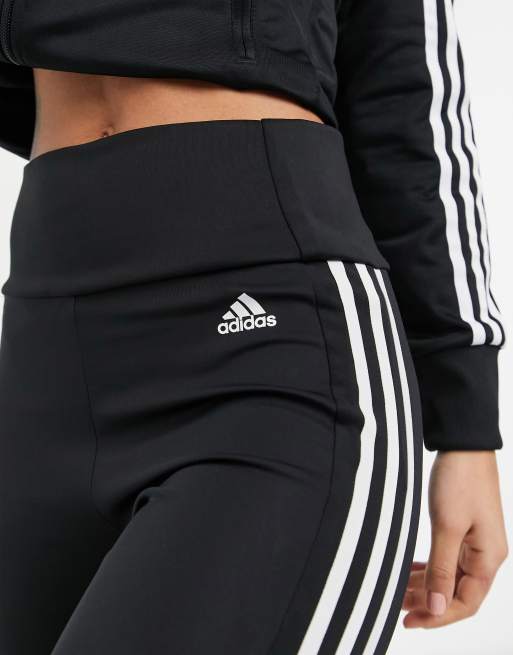 adidas Women's Plus Size Train Essentials 3-Stripes High-Waisted 7/8  Leggings