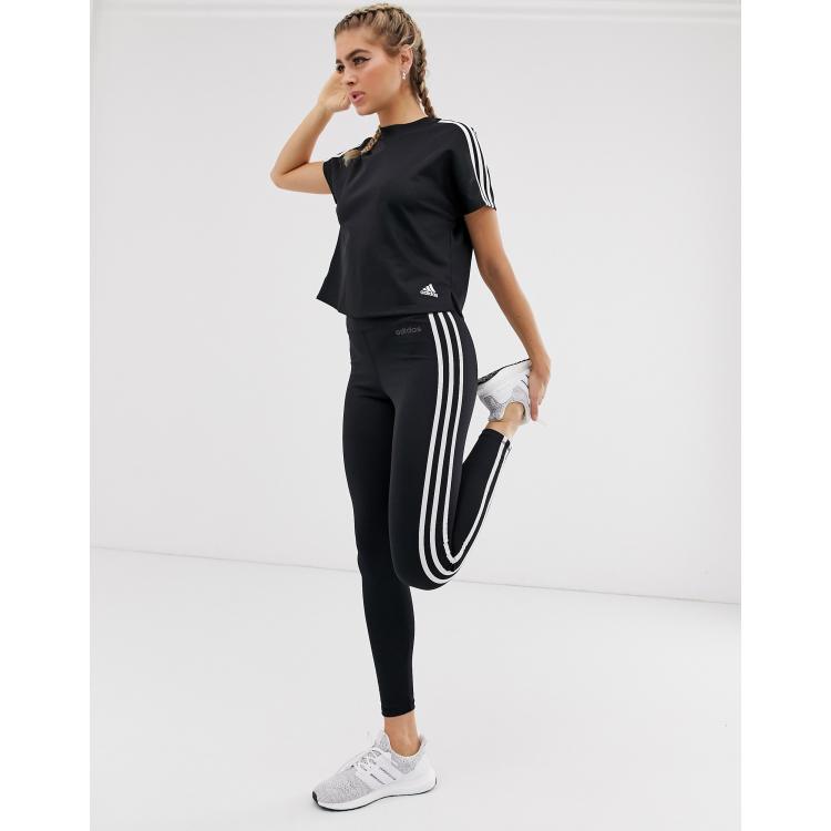 adidas three stripe tights