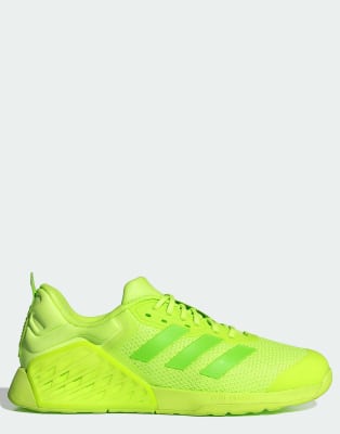 adidas Training – Dropset 3 – Sportschuhe fürs Krafttraining in leuchtendes Limonengrün - view 1